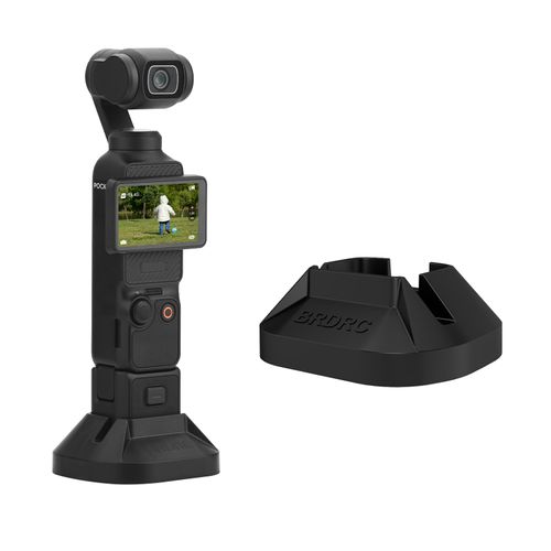 BRDRC Camera Mount Stand Base Support Base for DJI OSMO Pocket 3 Desktop Stable Bracket Non-Slip Support Adapter Camera Mount Gimbal Camera Accessories