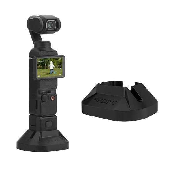 BRDRC Camera Mount Stand Base Support Base for DJI OSMO Pocket 3 Desktop Stable Bracket Non-Slip Support Adapter Camera Mount Gimbal Camera Accessories
