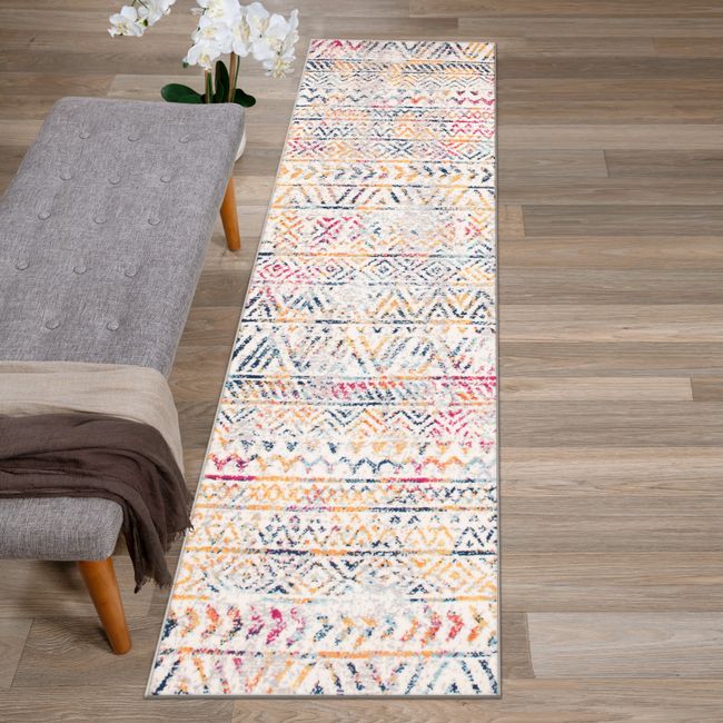 Rugshop Kitchen Rug Geometric Distressed Bohemian Rugs Runners Bedroom Rugs 2x7