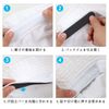 Hat, Sweat Absorbing Pad, 20 Pieces, Hat, Sweat-absorbing Pad, Disposable, Stain Prevention Band, Sweat Absorbent, Stain Prevention, Hat, Helmet, Forehead, Shirt, Collar (Black/White)
