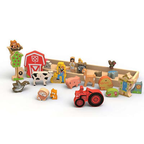 Farm Alphabet Puzzle and Playset Game