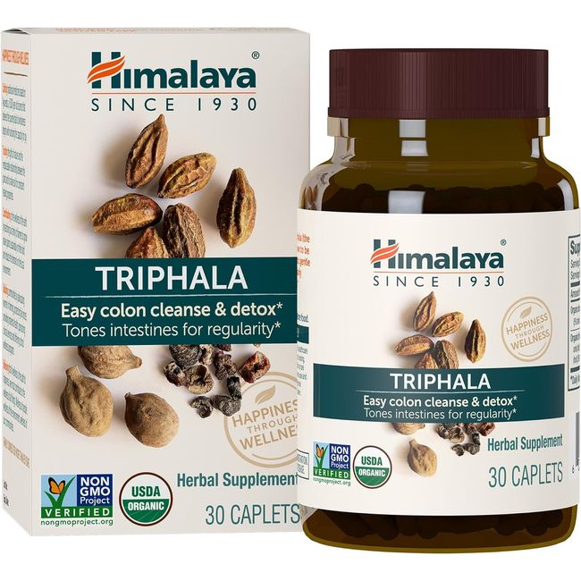 Organic Triphala Herbal Supplement for Colon Cleansing, Supports Regularity, Occ