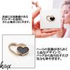 KITAX Hand Mirror, Double Sided, Compact Mirror, Heart, Foldable, Portable, Small, Small, PU Leather, White