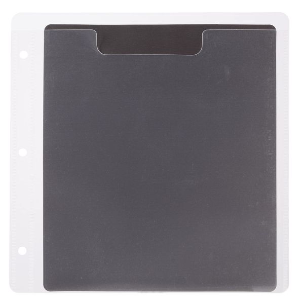 Magnetic Sheets in Clear Storage Wallets, Black