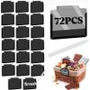 72PCS Black Chalkboard Clip Labels for Storage Bins,Baskets, Pantry Organization