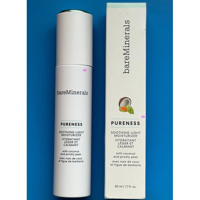 bareMinerals PURENESS Soothing Light Moisturizer redness reducing 1.7 ozz 50 ML