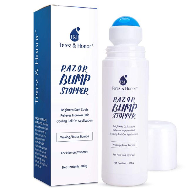 Razor Bump and Ingrown Hairs Serum - After Shave Solution Roll-On for Ingrown Hairs, Razor Burns and Razor Bumps for Men and Women (100g)