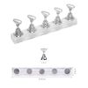 Jagowa 2 Pcs Acrylic Nail Art Practice Stands Set (Silver)