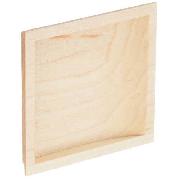 Best 848W White Wood Square Chili Pull Pull 65mm Clear #848W-65