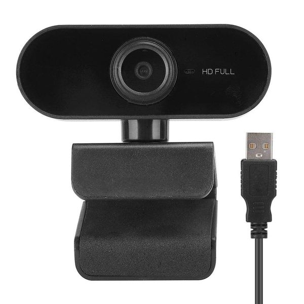 USB Web Webcam,Full HD 2MP/30fps 1080P Computer Camera, Laptop/Desktop Video Calling PC Live Webcam,for Learn/Meeting/Interview/Conference,with Microphone(Black)