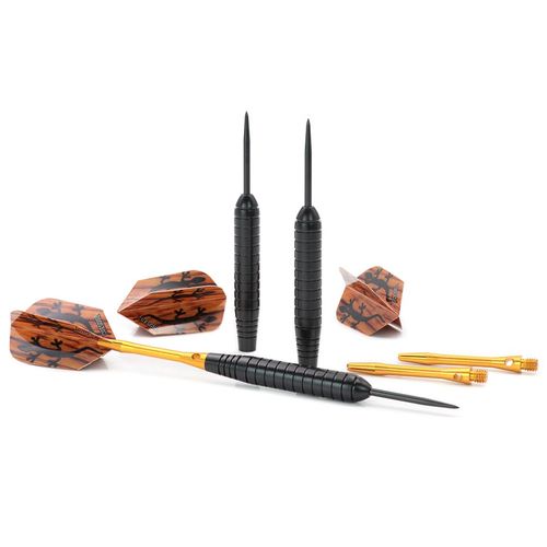 CUESOUL 23 Grams Steel Tip Darts - Black Coating Brass Barrels