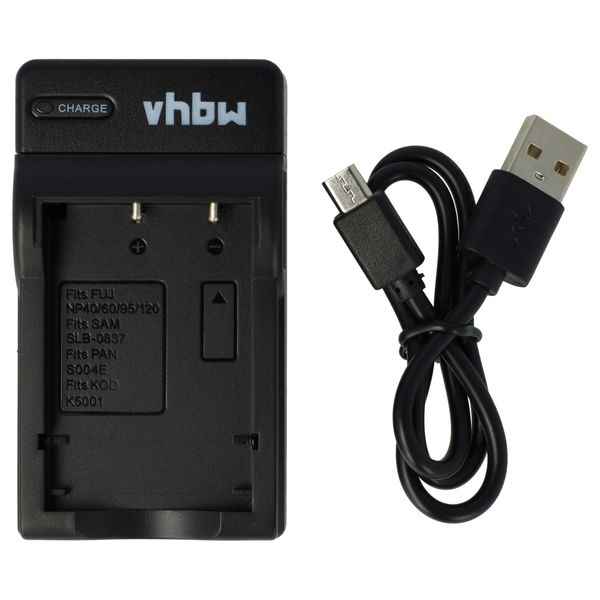 vhbw USB Charging Cable For Camera Rollei Movieline DV5, P3, P5, SD10, SD5.