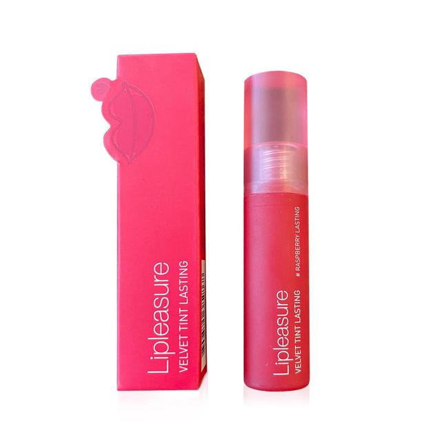 MAKEHEAL] Lipleasure Velvet Lip Tint Lasting, Matte Long-Lasting Lip Tint, Velvet Blur Finish, Smooth and Hydrated Lips All-Day, Vibrant and Soft Shades (01 - Raspberry)