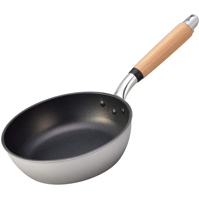 Hokuriku Aluminum Frying Pan, 7.9 inches (20 cm), Induction Compatible, IH Kalba Teflon Treatment, Made in Japan