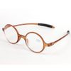 Retro Round Glasses tr90 Reading Glasses Stylish Reading Glasses Portable Senior Glasses with Case & Cloth Degree "+1.0 to +4.0", Set of 2 (Black + Coffee), 3.00 Strength