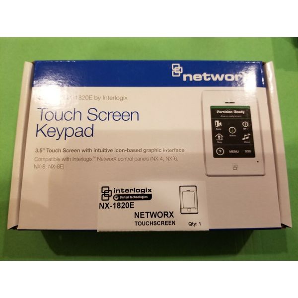 Interlogix GE Security NetworX NX-1820E Keypad 3.5" Color Touch Screen NEW!
