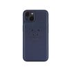 Panda Baby iPhone 15 Leather Case with Real Leather Texture (Blue)