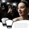 Sixfolo Pack of 3 Universal Flash Reflector Silver White Flash Diffuser 2 in 1 Small Flash Diffuser Light Softbox Portable with Elastic Band for Camera Reflector, Studio, Light Diffuser