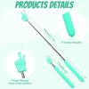 2 Pcs Telescopic Teachers Pointer for Classroom, Extendable Hand Pointer Finger Pointer Stick, Retractable Classroom Pointer for Elementary School Kindergarten Teacher, Classroom Supplies(Green)