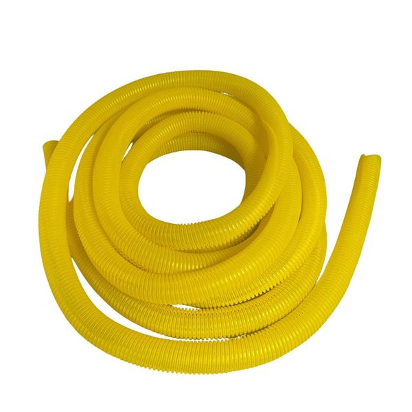 PE Yellow Corrugated Conduit Flexi Pipe Tube Split 23mm - 5m