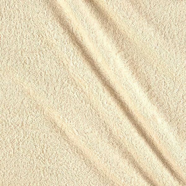 Terry Cloth Cream, Fabric by the Yard