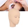 Lash Mannequin Head 3 Layers Safe Soft Silicone High Simulation Makeup Practice Head for Practice Lashes for Lash Extension Training