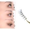 Lashidol False Eyelashes, Natural, Transparent Base, Handmade, Reusable, DIY at Home, For Daily Makeup, 5 Pairs, (Gorgeous Idol)
