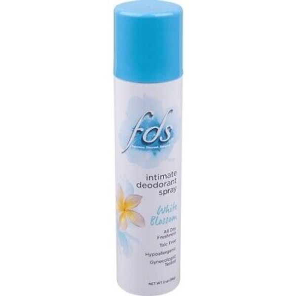 FDS Intimate Deodorant Spray All Day 1-White Blossom/1-Shower Fresh-2oz*(2-Ct)*