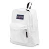 JanSport Superbreak Backpack - Durable, Lightweight Premium Backpack, White