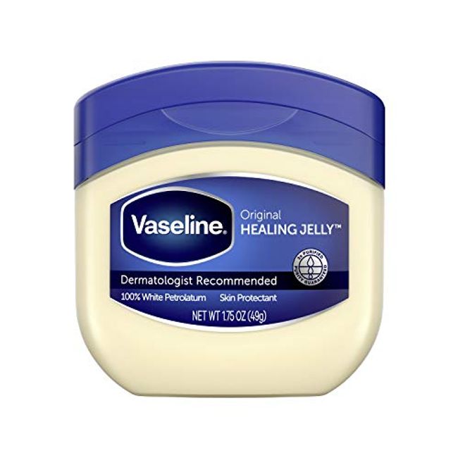 Vaseline Healing Jelly For Dry Skin and Eczema Relief Original 100% Pure Petroleum Jelly 1.75 Ounce (Pack of 1)