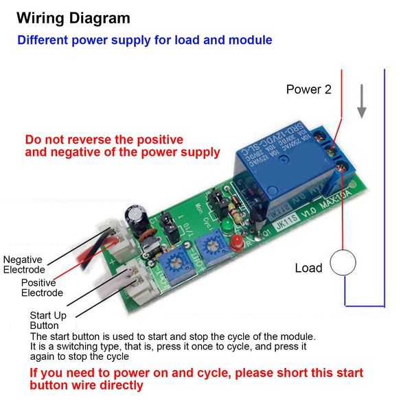 Delay Relay Module, DC12V 0-120min Adjustable Timer On/Off Time Delay Relay Timing Switch Module Board Delay Trigger for Industrial Control(DC 12V 0-120min)