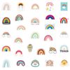 Fujitoya 100 Sheet Sticker Set, Waterproof, Rainbow, Decal, Stylish
