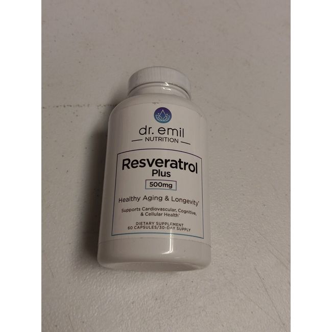 Dr. Emil Resveratrol Plus Dietary Supplement - 500 mg - 60 Capsules