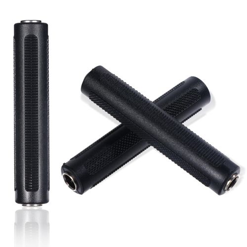 4 Pack 1/4 Inch TRS/TS Coupler, 6.35 mm Female to Female Audio Connector TRS Stereo TS Mono Jack Connector Extension Jack Stereo Adapter Joiner for Amplifier Speaker Guitar Sound Microphone Tuner