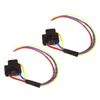 2 x H4 3 Pin Headlight Replacement Repair Bulb Holder Connector Plug Wire Socket