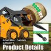 2PCS 4500lbs Cap 49" Square Hay Bale Spear Spike Fork For Tractor Loader Bobcat
