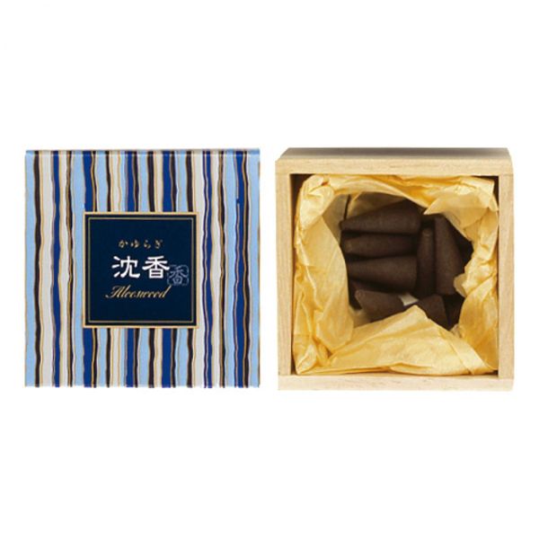 ☆Limited stock and immediate delivery Nippon Kodo incense, Kayuragi, agarwood, 12 cone-shaped pieces, scent, aroma, incense burner, cone-shaped