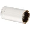 SK Tools USA 1/2" Drive, 1-1/4", 12 Point, Deep Chrome Socket | 40840
