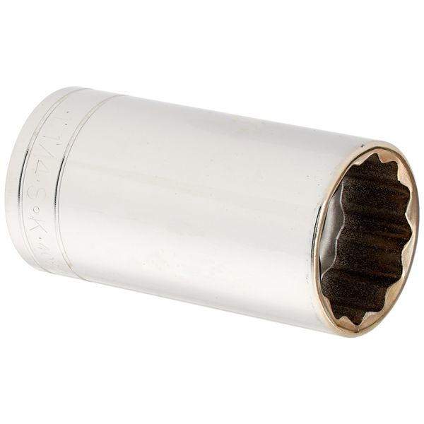 SK Tools USA 1/2" Drive, 1-1/4", 12 Point, Deep Chrome Socket | 40840