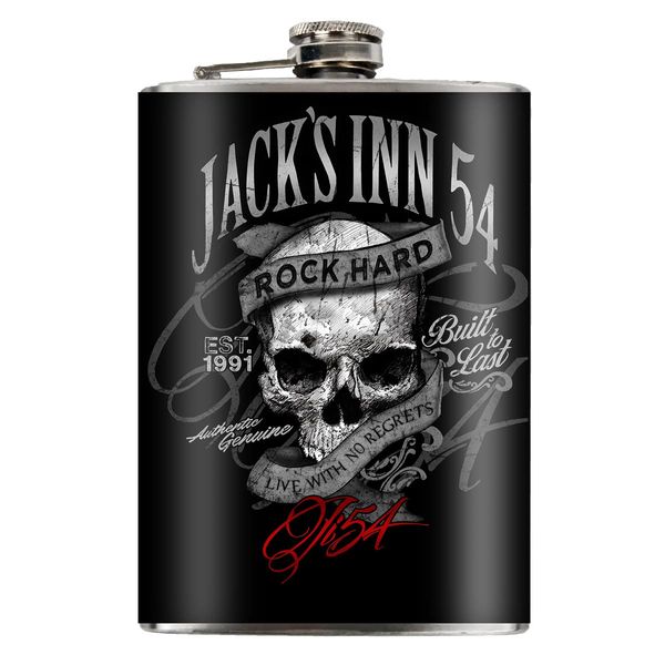 Jack's Inn 54 Built to Last Hip Flask