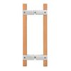 CRL SA6X6PS Polished Stainless 10" BM Series Sauna Back-to-Back Pull Handle