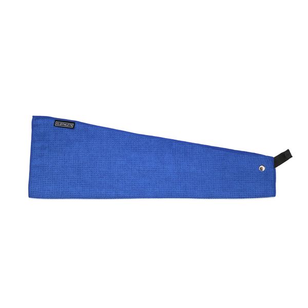 Clothlete Magnetic Microfiber Golf Towel 16" x 24" (Blue, 1 Pack)