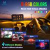   MICTUNING P1s RGB 8 Gang Switch Panel, Toggle Momentary Strobe Pulsed Switch 