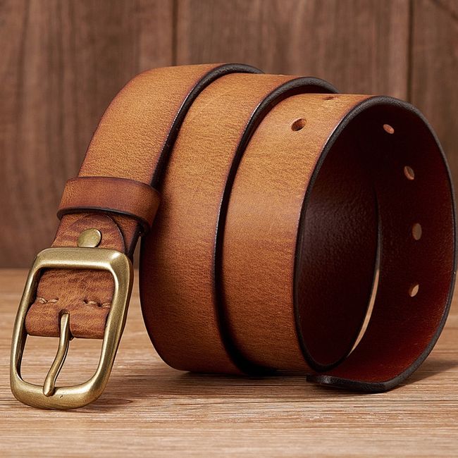 Mens Genuine Leather Belt Luxury Designer Belts Men Cowskin Strap Male Jeans