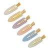 EZ PEACH Non-marking Bangs Clips, Tortoise Shell, 6 Pieces, Non-stick Bangs, Hair Clips, Non-marking Bangs Clips, Makeup, Hair Arrangement, Tortoise Shell, Non-marking Pins (E)