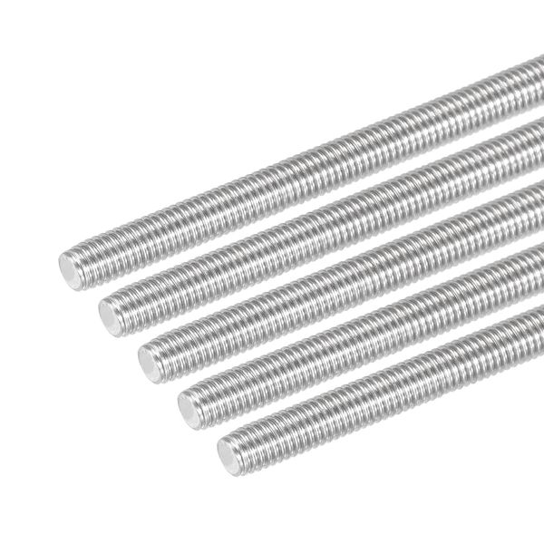 DMiotech 10pcs M5x120mm Full Thread Rod 304 Stainless Steel Right Hand Thread Rod for U Bolt