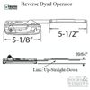 Amesbury Truth Casement Operator Sill Mounted Reverse Dyad Left Handed Operator