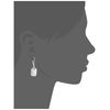 NINE WEST Women's Silvertone Crystal Drop Earrings