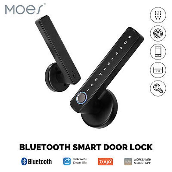 MOES Smart Biometric Fingerprint Entry Door Lock APP Bluetooth Keyless Deadbolt