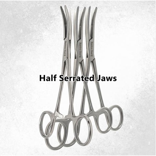 3x KELLY HEMOSTAT LOCKING FORCEPS 5.5" CURVED SURGICAL INSTRUMENTS STAINLESS CE